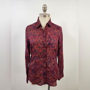 Coldwater Creek Women's Floral Button Shirt, Size XSmall